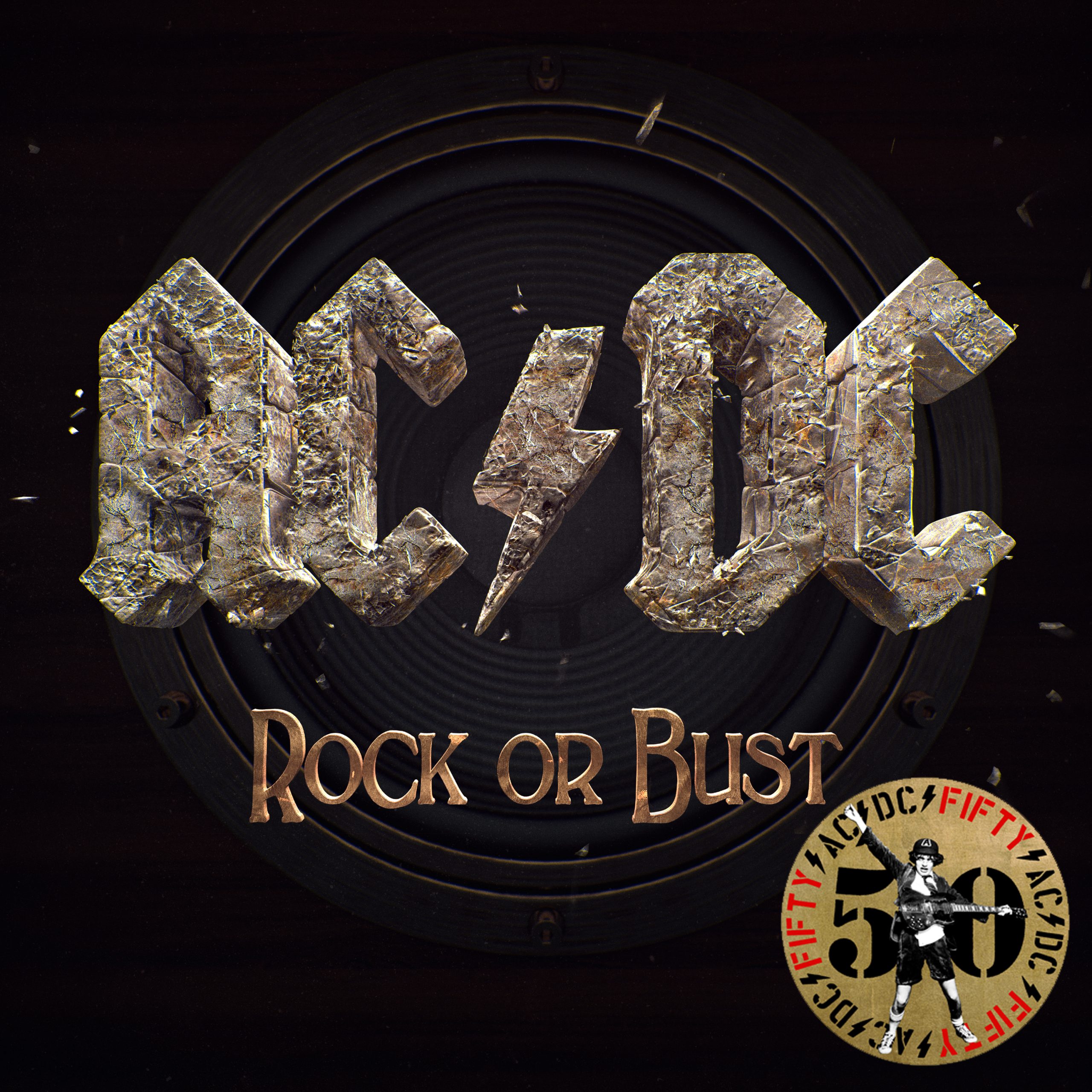 AC/DC Rock Or Bust guld vinyl lp 2024 50
