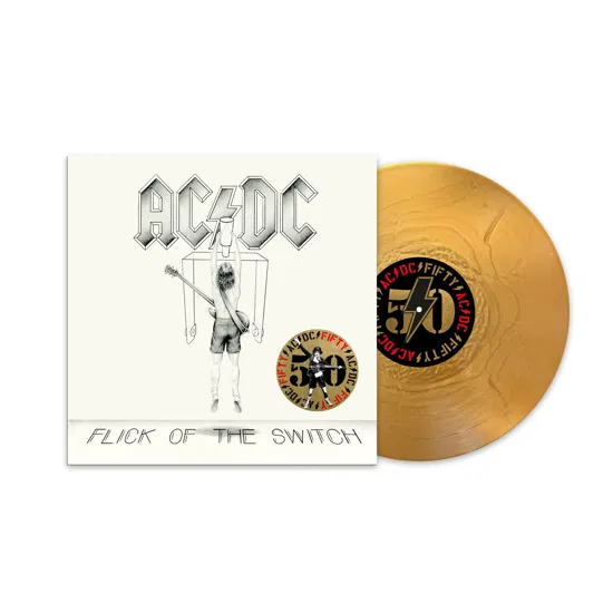 AC/DC Flick Of The Switch vinyl lp guld 2024